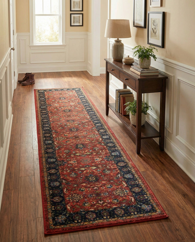 Casablanca Tapestry Collection Area Rug -  Marrakech (Classic Red) Runner Classic Red  lifestyle 38