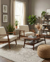 Tribal Terrace Treasures Collection Area Rug -  Incan Isle (Light Gray) Rectangle Light Gray  lifestyle 21