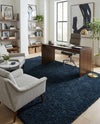 Eternal Plush Oasis Collection Area Rug -  Tranquility (Cobalt) Rectangle Cobalt  lifestyle 17