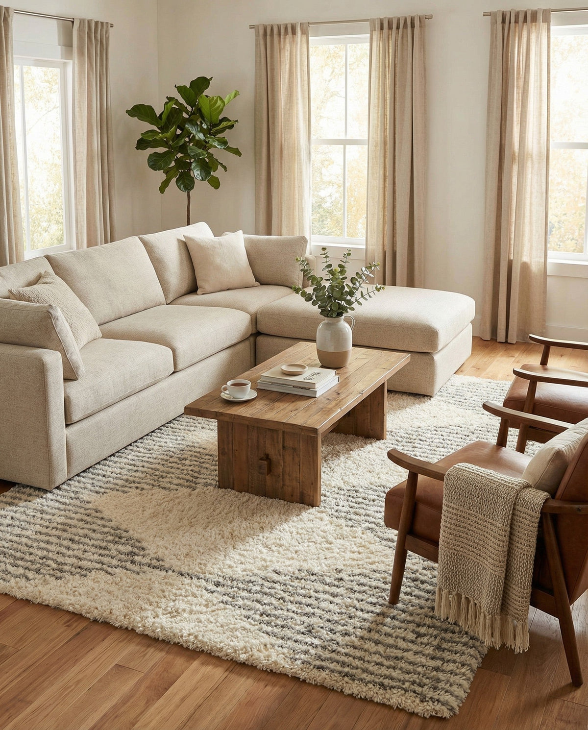 Eternal Plush Oasis Collection Area Rug -  Bliss Rectangle Pearl and Gray  lifestyle 30