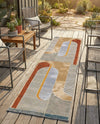 Urban Terrace Collection Area Rug -  Deck Runner Multi  lifestyle 48