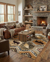 Frontier Trails Collection Area Rug -  Mesa Rectangle Blue  lifestyle 24