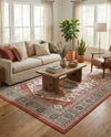 Patio Heritage Collection Area Rug - Veranda Rectangle Multi  lifestyle 12