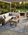 Savannah Pergola Collection Area Rug -  Eden Rectangle Navy Blue  lifestyle 18
