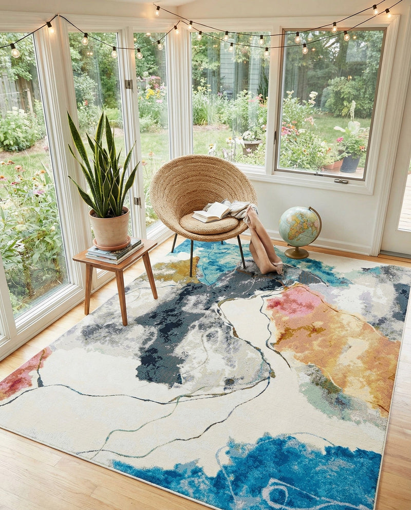 Urban Terrace Collection Area Rug -  Arbor Rectangle Multi  lifestyle 18