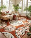 Urban Terrace Collection Area Rug -  Deck Rectangle Terracotta  lifestyle 7