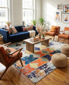 Colorburst Oasis Collection Area Rug -  Marina Square Ivory  lifestyle 37