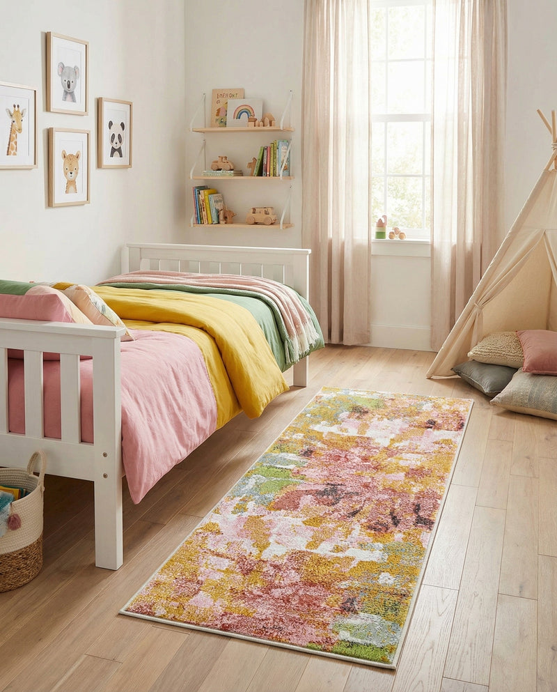 Wonder Tykes Collection Area Rug -  Flutter Runner Multi  lifestyle 31
