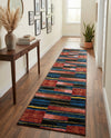 Urban Terrace Collection Area Rug -  Courtyard Runner Multi  lifestyle 79