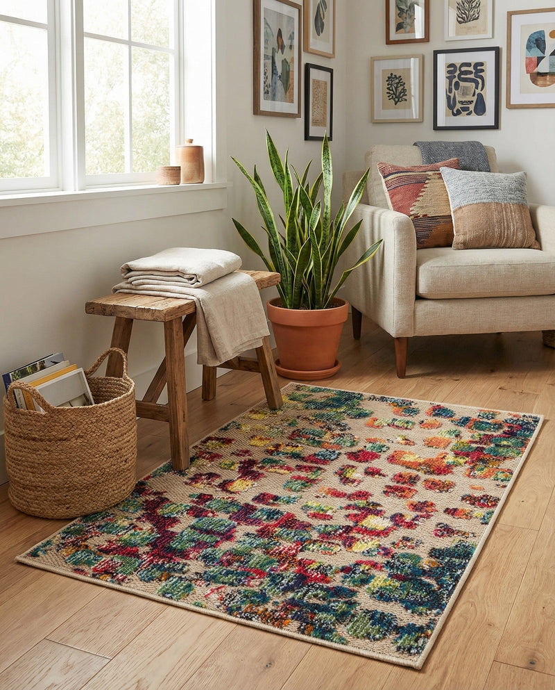 Outdoor Marrakesh Collection Area Rug -  Oujda Rectangle Multi  lifestyle 21