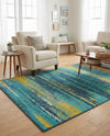 Seaside Haven Rugs Collection Area Rug -  Sandbar Rectangle Multi.Blue  lifestyle 8
