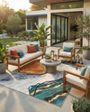 Urban Terrace Collection Area Rug -  Pavilion Rectangle Multi  lifestyle 9