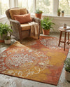 Urban Terrace Collection Area Rug -  Veranda Rectangle Rust Red  lifestyle 9