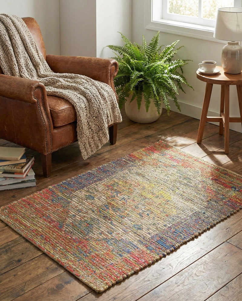 Savannah Threads Collection Area Rug - Sahara Rectangle Multi  lifestyle 30