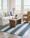 Martha's Vineyard Blueprints Collection Area Rug - Edgartown Rectangle Sky blue  lifestyle 64