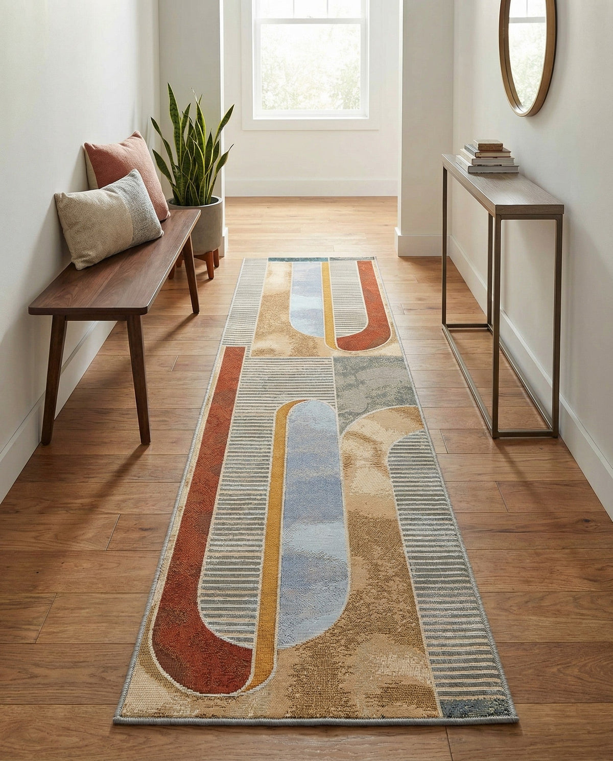 Urban Terrace Collection Area Rug -  Deck Runner Multi  lifestyle 85