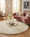 Majestic Manor Collection Area Rug - Versailles (Bone) Round Bone  lifestyle 37