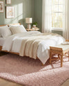 Eternal Plush Oasis Collection Area Rug -  Tranquility (Pink Lace) Rectangle Pink Lace  lifestyle 7