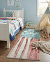 Wonder Tykes Collection Area Rug -  Zany Runner Red and Blue  lifestyle 47