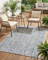 Savannah Escape Collection Area Rug - Mara Rectangle Navy Blue  lifestyle 7