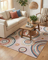 Seaside Blooms Collection Area Rug -  Eden Rectangle Pink  lifestyle 75