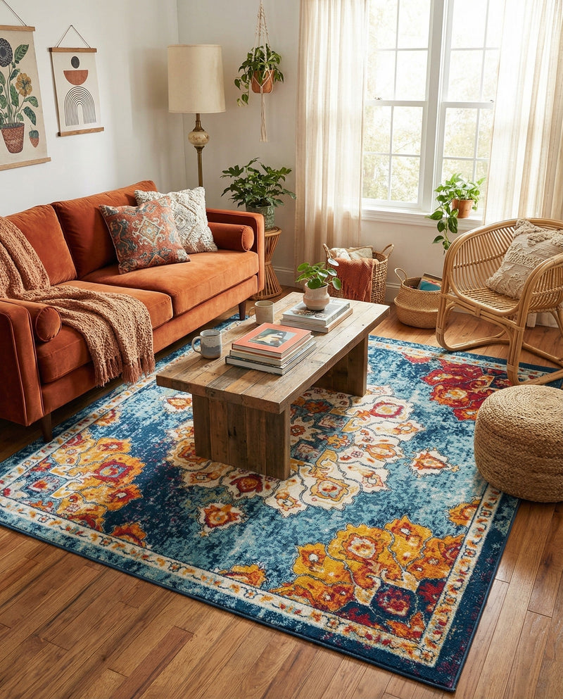 Beverly Grove Collection Area Rug - Melrose (Multi) Square Multi  lifestyle 62