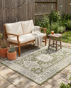 Tribal Terrace Treasures Collection Area Rug -  Incan Isle (Green) Rectangle Green  lifestyle 26