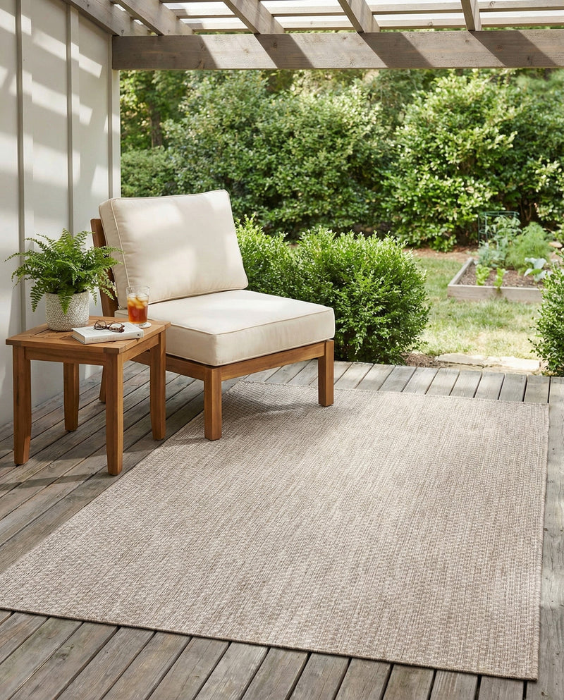 Seaside Serenity Collection Area Rug - Veranda (Beige) Rectangle Beige  lifestyle 25