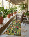 Seaside Blooms Collection Area Rug -  Sorrento Runner Green  lifestyle 56