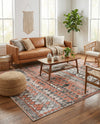 Dresden Elegance Collection Area Rug -  Zittau Rectangle Salmon  lifestyle 66