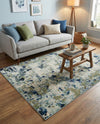 Chromatic Oasis Collection Area Rug -  Lagoon Rectangle Light Blue  lifestyle 40