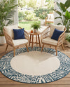 Savannah Escape Collection Area Rug - Serengeti Round Ivory  lifestyle 49