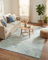 Metro Heights Collection Area Rug -  Chelsea Rectangle Teal  lifestyle 34