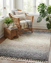 Cozy Cove Shag Collection Area Rug -  Lagoon Rectangle Gray  lifestyle 24