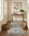 Patio Heritage Collection Area Rug -  Lafayette (Blue) Runner Blue  lifestyle 58