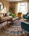 Venetian Tapestry Collection Area Rug -  Burano Rectangle Multi  lifestyle 20