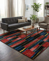 Urban Terrace Collection Area Rug -  Courtyard Square Multi  lifestyle 57