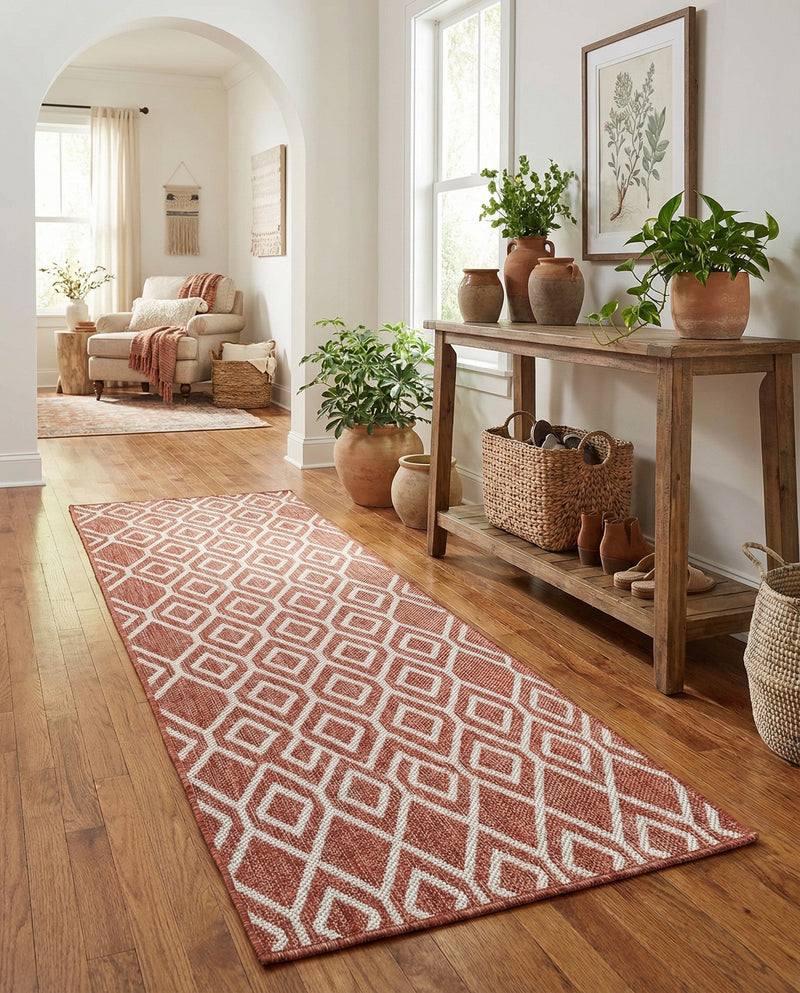 Urban Oasis Rugs Collection Area Rug -  Boulevard (Rust Red) Runner Rust Red  lifestyle 53