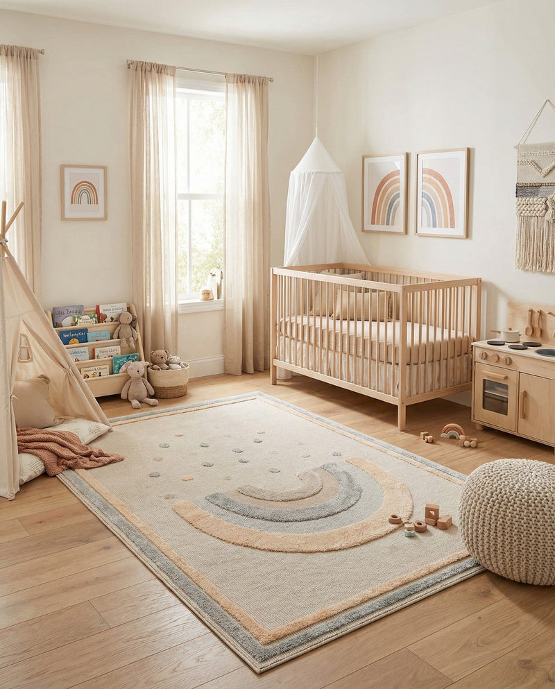 Wonder Tykes Collection Area Rug -  Frolicfield Rectangle Multi  lifestyle 6