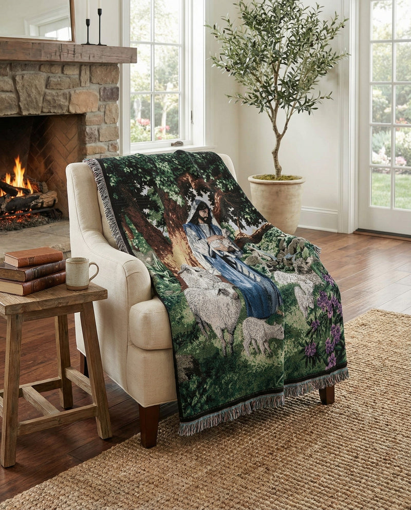 Fleece Haven Collection Area Rug -  Vicksburg Rectangle Green  lifestyle 3