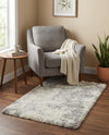 Cozy Haven Shag Collection Area Rug -  Tranquility (Khaki) Rectangle Khaki  lifestyle 4