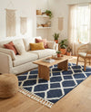 Sahara Chic Collection Area Rug -  Tuareg Rectangle Blue  lifestyle 51