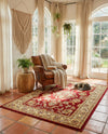 Jaipur Elegance Collection Area Rug -  Jantar Rectangle Red  lifestyle 12