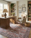 Heritage Elegance Collection Area Rug -  Hampton Rectangle Antique Red  lifestyle 20