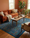 Caribbean Cove Collection Area Rug -  Tobago Rectangle Navy Blue  lifestyle 23