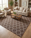 Savannah Pergola Collection Area Rug - Arbor (Brown) Square Brown  lifestyle 53