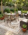 Patio Heritage Collection Area Rug -  Augusta (Natural) Rectangle Natural  lifestyle 22