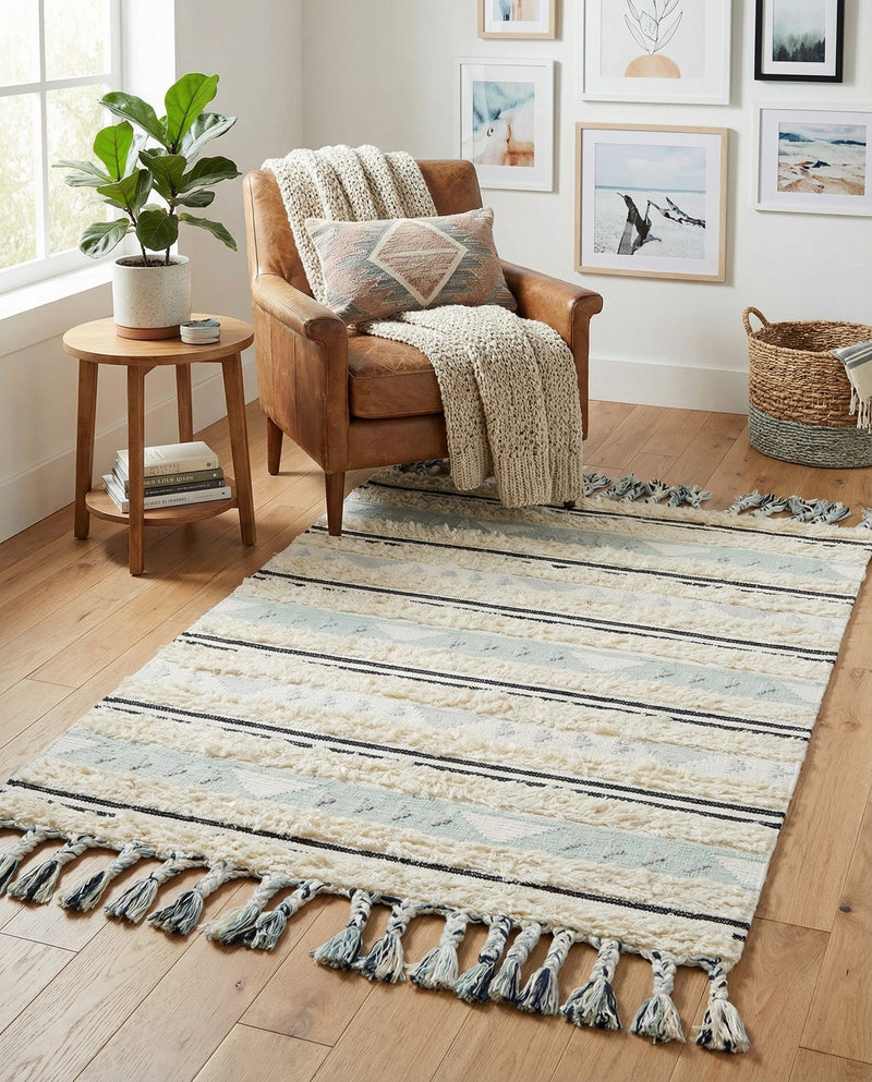 Sonoran Collection Area Rug - Montezuma Rectangle Aquamarine  lifestyle 71
