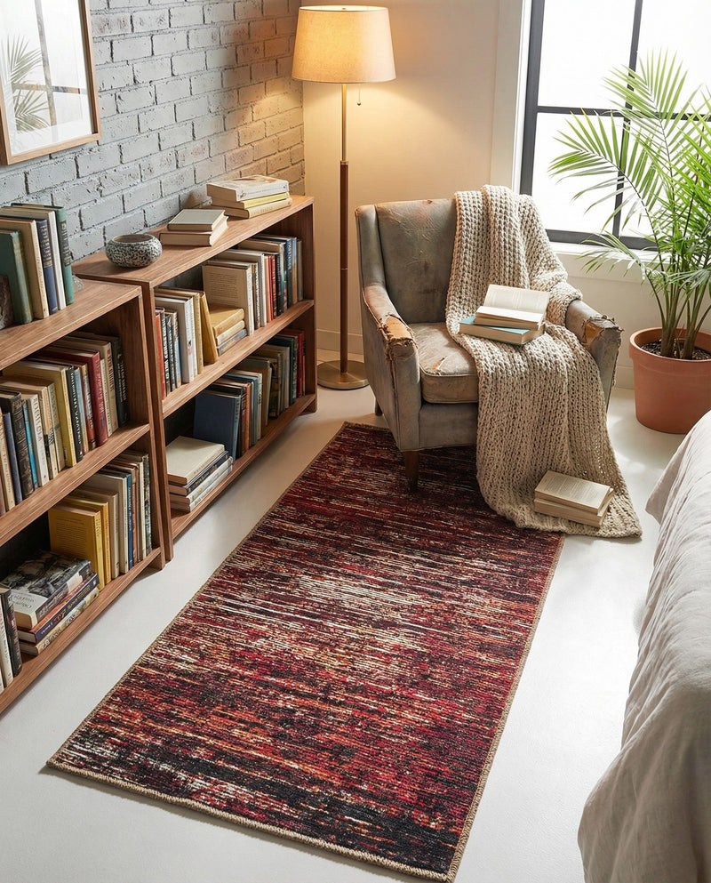 Sahara Essence Collection Area Rug - Oasis (Rust Red) Runner Rust Red  lifestyle 66