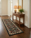 Tabriz Tapestry Collection Area Rug - Sahand (Green) Runner Green  lifestyle 34